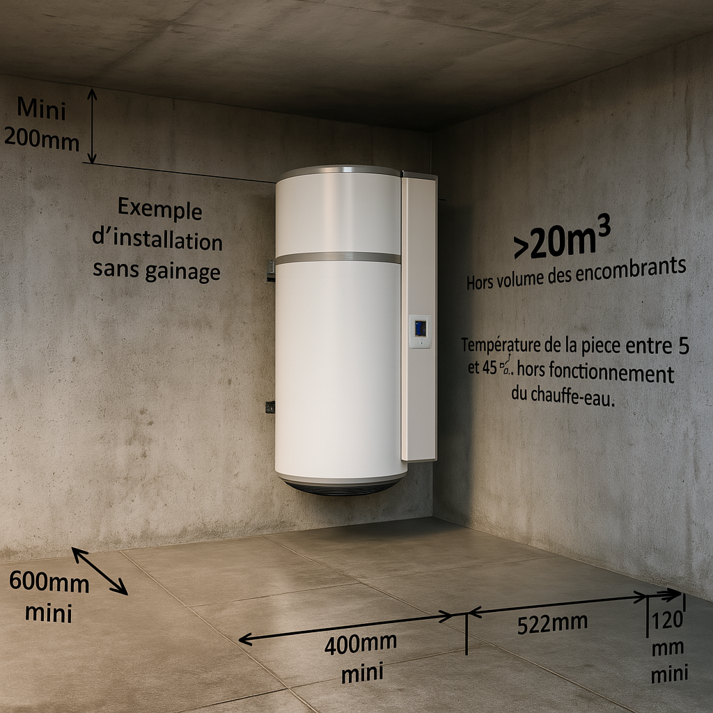 Où installer un chauffe eau thermodynamique