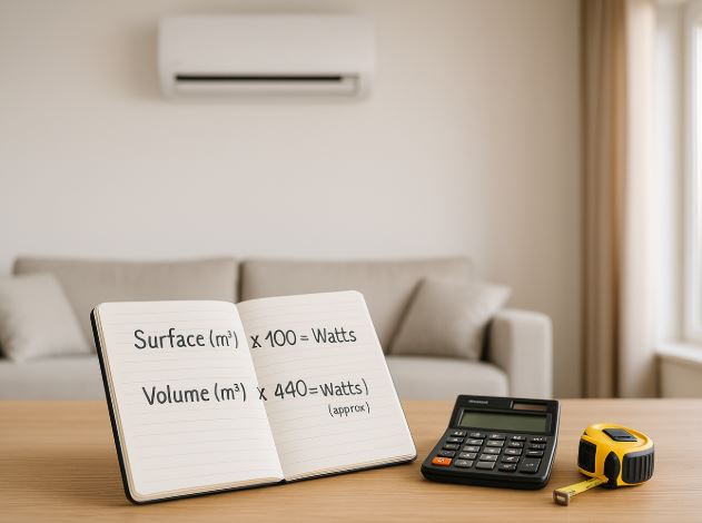 Comment calculer la puissance d'une climatisation reversible